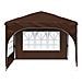 Tenda per feste a pop-up 290 x 290 x 245 cm Marrone - Foto miniatura 6