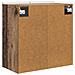 Mobiletto a muro Legno antico 59 x 31 x 64 cm - Foto miniatura 5