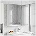 Mobiletto per specchio da bagno Bianco 73.5 x 15.5 x 70 cm - Foto miniatura 2