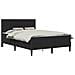 Struttura letto con materasso Nero 140 x 190 cm Velluto - Foto miniatura 1