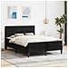Struttura letto con materasso Nero 140 x 190 cm Velluto - Foto miniatura 2