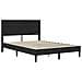 Struttura letto con materasso Nero 140 x 190 cm Velluto - Foto miniatura 4