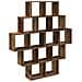 Scaffale da parete Legno antico 120 x 20 x 136 cm - Foto miniatura 1