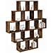 Scaffale da parete Legno antico 120 x 20 x 136 cm - Foto miniatura 3