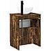Set di mobili per il bagno Rovere Fumo Legno ingegnerizzato - Foto miniatura 8
