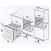 Forno da Incasso F13GX a Gas Capacità 69 Litri Colore Silver - Foto miniatura 5