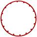 Set 4 Protezioni Cerchi Rim Ringz 17 Rosso - Foto miniatura 2