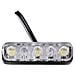 Luce Targa Moto Led Universale Scooter Naked Custom Quad Omologato Nero - Foto miniatura 1