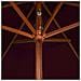 Ombrellone Da Esterni Con Palo In Legno 200x300 Cm Rosso Bord? - Foto miniatura 4