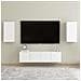 Mobili TV Bianchi 2 pz 30,5x30x60 cm in Legno Multistrato - Foto miniatura 8