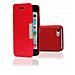 Custodia a libro in ecopelle per apple iPhone 5C Rossa - Foto miniatura 1