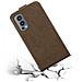 Custodia Compatibile Con Oneplus Nord 2 5g In Bruno Caffè - Coperchio Protettivo In Design Flip Con Chiusura Magnetica - Foto miniatura 7