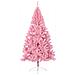 Albero di Natale Artificiale a Metà con Supporto Rosa 210cm PVC - Foto miniatura 5