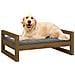 Cuccia Per Cani Miele 75,5x55,5x28cm In Legno Massello Di Pino - Foto miniatura 7