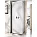 Armadio Multiuso Suretta, Mobile Multifunzione Portaoggetti, Guardaroba A 2 Ante, 61x35h190 Cm, Bianco - Foto miniatura 1