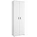 Armadio Multiuso Suretta, Mobile Multifunzione Portaoggetti, Guardaroba A 2 Ante, 61x35h190 Cm, Bianco - Foto miniatura 2
