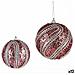 Set Di Palline Di Natale Con Rilievo Ø 10 Cm Rosa Argentato Pvc (12 Unità) - Foto miniatura 1