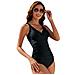 Costume Da Bagno Per Donna Pethuel Costume Intero Yy-0512-165 Nero - Foto miniatura 1