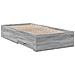 Giroletto Cassetti Grigio Sonoma 75x190 Cm Legno Multistrato - Foto miniatura 2