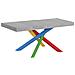 Tavolo Allungabile 90x130/234 Cm Volantis Premium Cemento Telaio 4/b - Foto miniatura 1