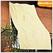 Tenda da Sole Telo Parasole 280x295 in HDPE con Anelli per Balcone Veranda Beige - Foto miniatura 1