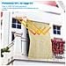 Tenda da Sole Telo Parasole 280x295 in HDPE con Anelli per Balcone Veranda Beige - Foto miniatura 4