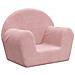 Divano per Bambini Rosa in Morbido Peluche - Foto miniatura 1
