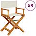 Sedie da Giardino Pieghevoli 8 pz Bianco Crema in Tessuto - Foto miniatura 1