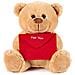 Brubaker Orsetto Di Peluche - 25 Cm - Marrone - Cuore Di Peluche 'per Te' Incluso - Foto miniatura 1