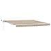 Tendone retrattile automatico  con LED Beige 400x300 cm, Tessuto di ricambio per tendone  per telaio 4x3 m Beige - Foto miniatura 1