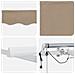 Tendone retrattile automatico  con LED Beige 400x300 cm, Tessuto di ricambio per tendone  per telaio 4x3 m Beige - Foto miniatura 8