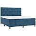 Letto a Molle con Materasso e LED Blu Scuro 180x200 cm - Foto miniatura 3