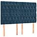 Letto a Molle con Materasso e LED Blu Scuro 180x200 cm - Foto miniatura 7