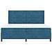 Letto con Rete a Molle e Materasso Blu Scuro 200x200 cm in Velluto - Foto miniatura 8