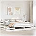 Letto Libreria senza Materasso Bianco 200x200 cm Legno di Pino - Foto miniatura 2