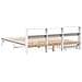 Letto Libreria senza Materasso Bianco 200x200 cm Legno di Pino - Foto miniatura 6