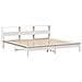 Letto Libreria senza Materasso Bianco 200x200 cm Legno di Pino - Foto miniatura 7