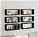 Mensole a muro 6 pezzi Nero Rovere 60x15x23 cm Legno ingegnerizzato - Foto miniatura 2