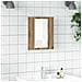 Mobile Bagno Specchio LED Rovere 40x12x45 cm Multistrato - Foto miniatura 2