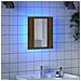 Mobile Bagno Specchio LED Rovere 40x12x45 cm Multistrato - Foto miniatura 4