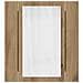 Mobile Bagno Specchio LED Rovere 40x12x45 cm Multistrato - Foto miniatura 6