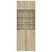 Armadietto Rovere Sonoma 80x42,5x225 cm in Truciolato - Foto miniatura 4