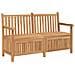 Panca da Giardino con Contenitore Marrone 150 x 60 x 90 cm - Foto miniatura 1