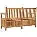 Panca da Giardino con Contenitore Marrone 150 x 60 x 90 cm - Foto miniatura 7