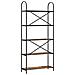 Libreria Rovere fumo 80 x 30 x 183 cm Legno multistrato - Foto miniatura 7