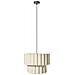 Lampadario Belessa Lino Beige Chiaro - Foto miniatura 3