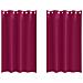 Tende con tende 2 pcs Rosso Vino 175x140cm Poliestere - Foto miniatura 1