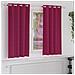Tende con tende 2 pcs Rosso Vino 175x140cm Poliestere - Foto miniatura 2