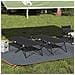 Letto da campeggio pieghevole 2 pcs Nero 206 x 76 x 74 cm - Foto miniatura 2