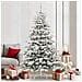 Albero di Natale Artificiale con Rami Pieghevoli Bianco 210 cm - Foto miniatura 2